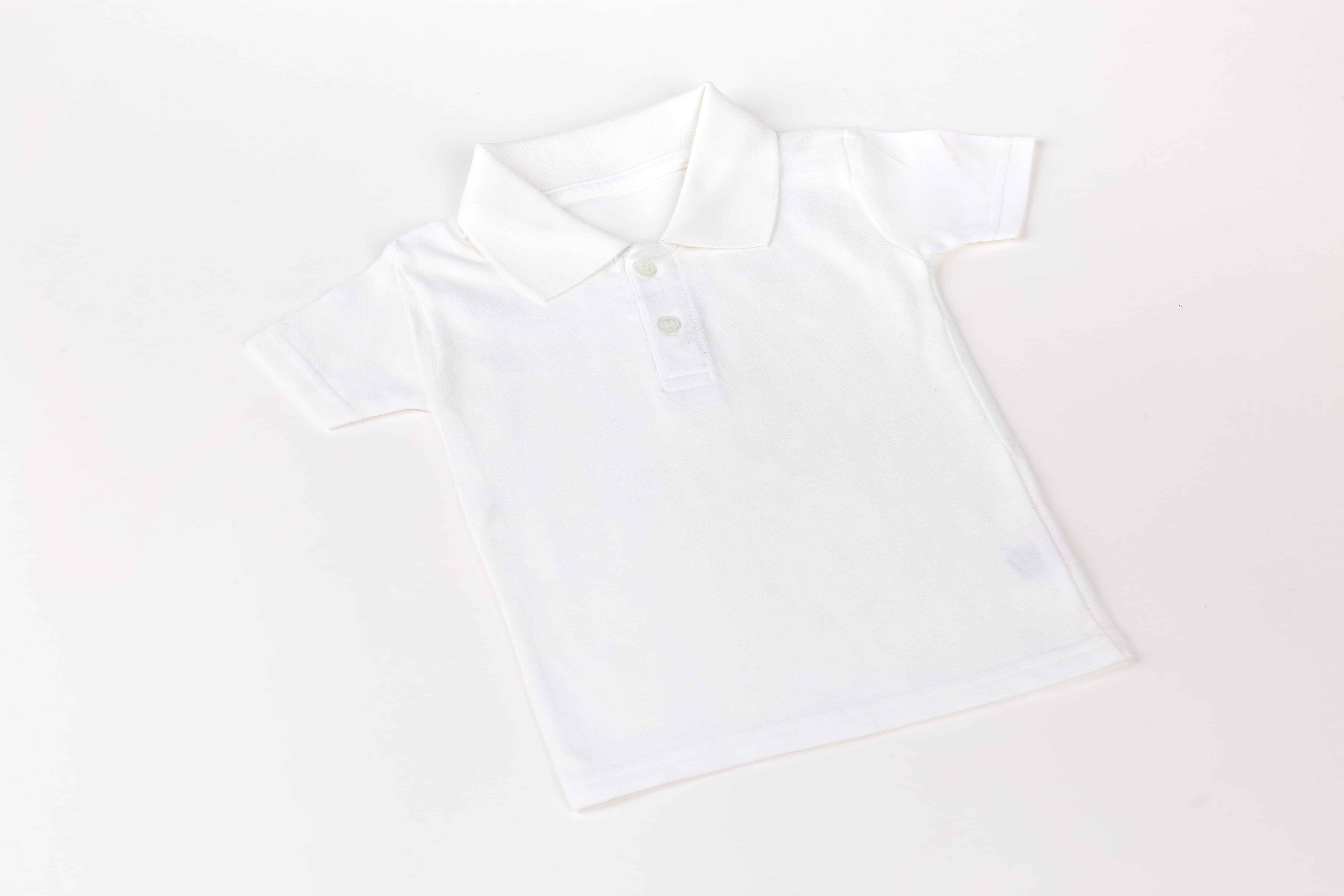 White Youngster Polo T-Blouse (Non-printable) graphic about Printable T Shirt called White Youngster Polo T-Blouse (Non-printable)